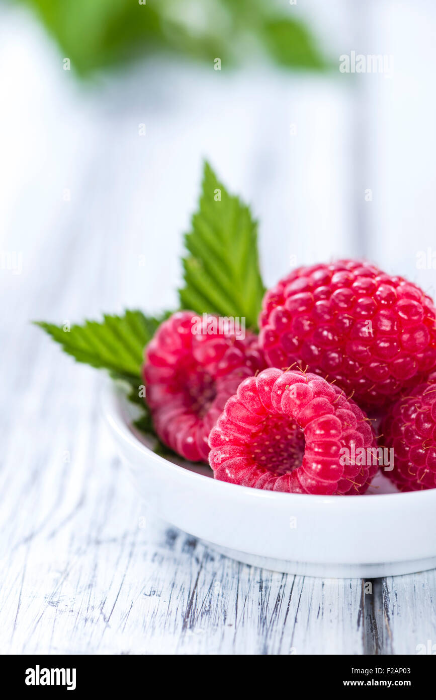 Some Raspberries Some fresh harvested raspberries (close-up shot Stock Photo - Alamy