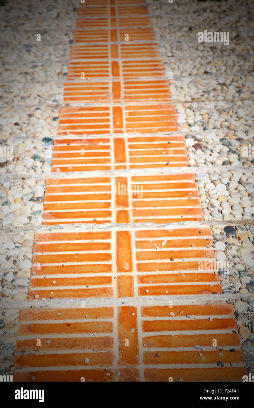 brick in italy old wall and texture material the background Stock Photo