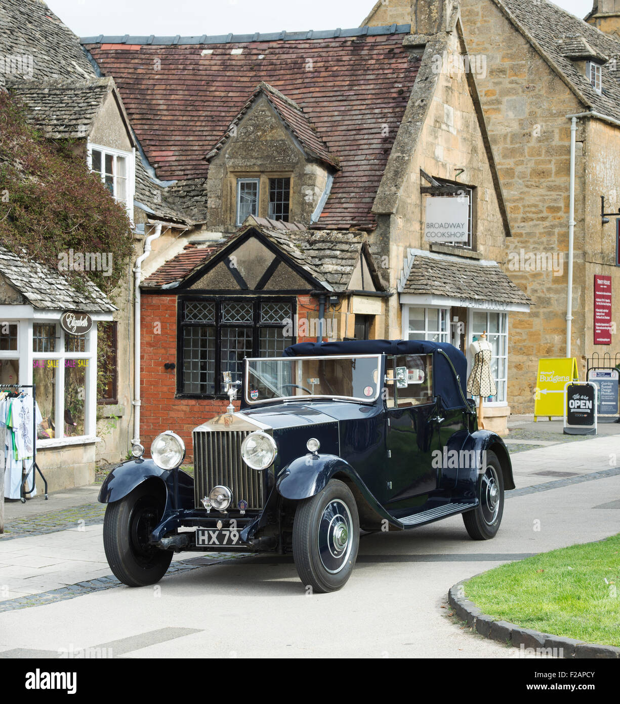 Vintage Rolls Royce 20/25 in Broadway, Cotswolds, Worcestershire, England Stock Photo