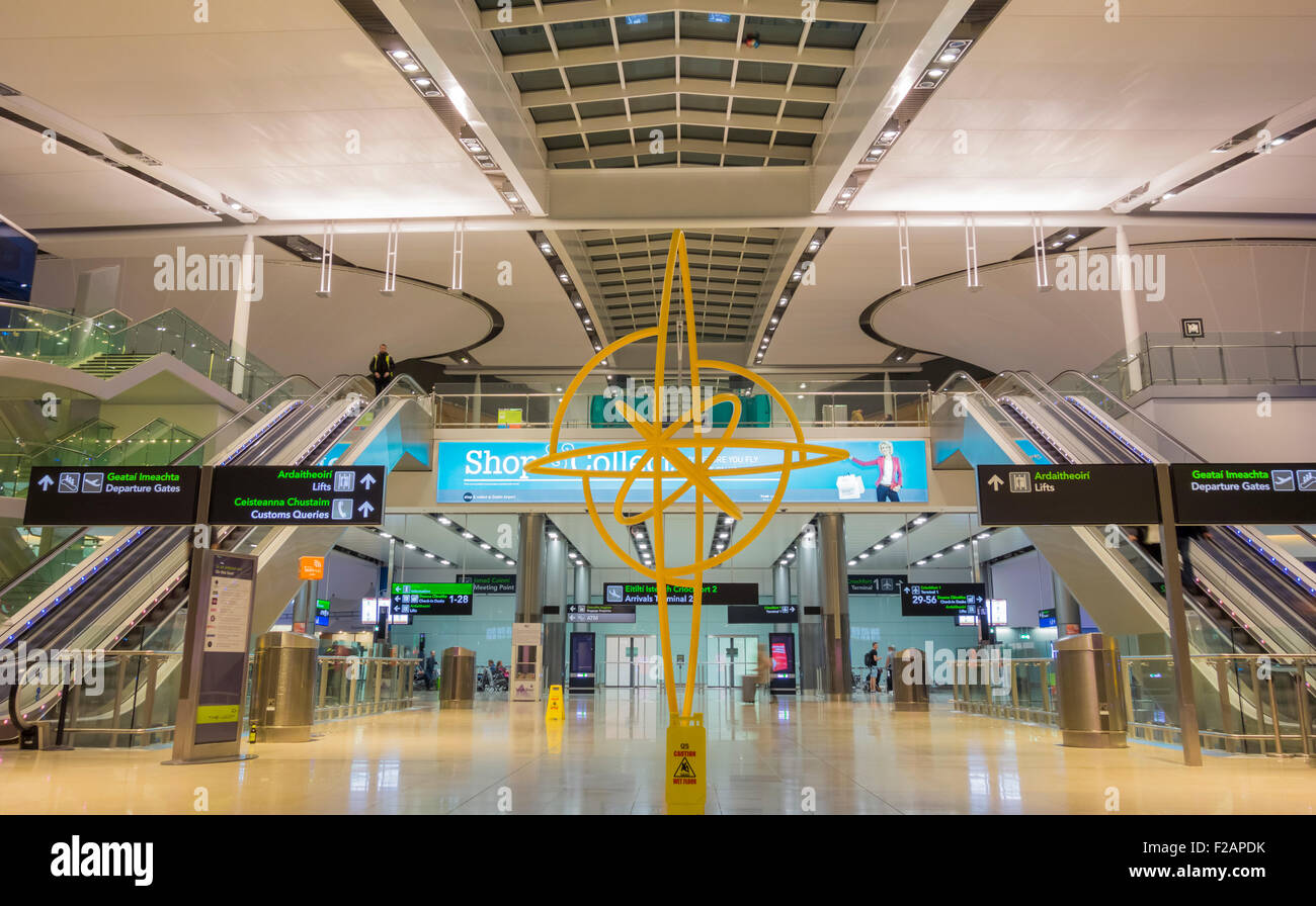 Terminal 2 Dublin Airport, Ireland, Europe. Stock Photo