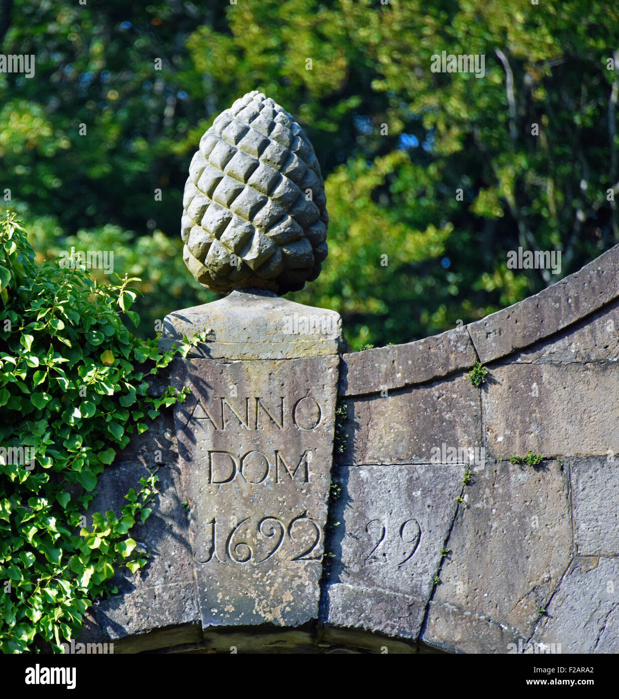 South Gateway (detail). Hatton House, Wilkieston, West Lothian
