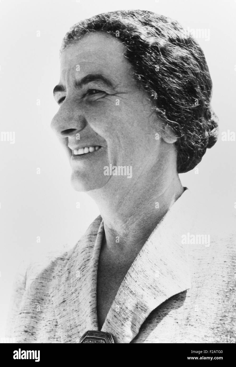 Golda Meyerson (Meir) was Israeli Minister of labor from 1949 to 1956. Meir was elected the Knesset in 1949 as a member of Mapai Party, the 'Workers' Party of the Land of Israel'. (CSU 2015 11 1644) Stock Photo