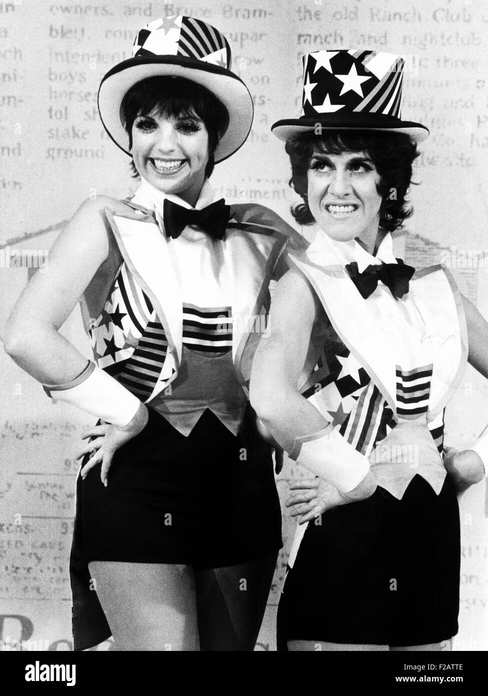 Liza Minnelli and Ruth Buzzi perform a tap dance on the Rowan and Martin's LAUGH-IN. April 17, 1971. (CSU 2015 11 1610) Stock Photo