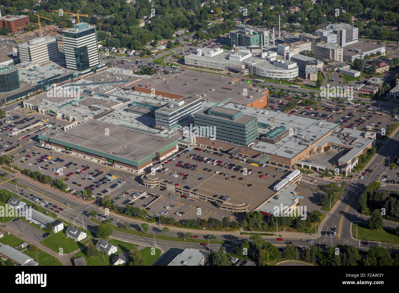 Laurier Quebec shopping Mall is pictured in this aerial photo in Quebec
