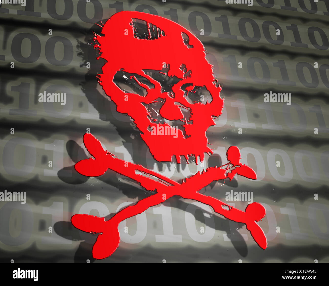 hacker attack concept digital illustration Stock Photo