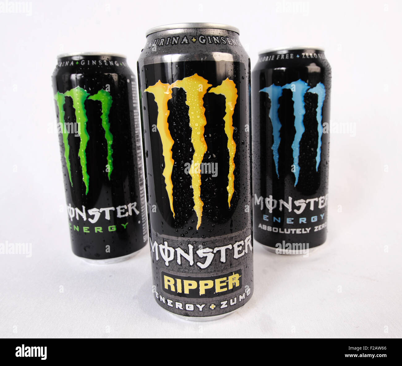 energy drink Monster-bebida energizante Monster Stock Photo