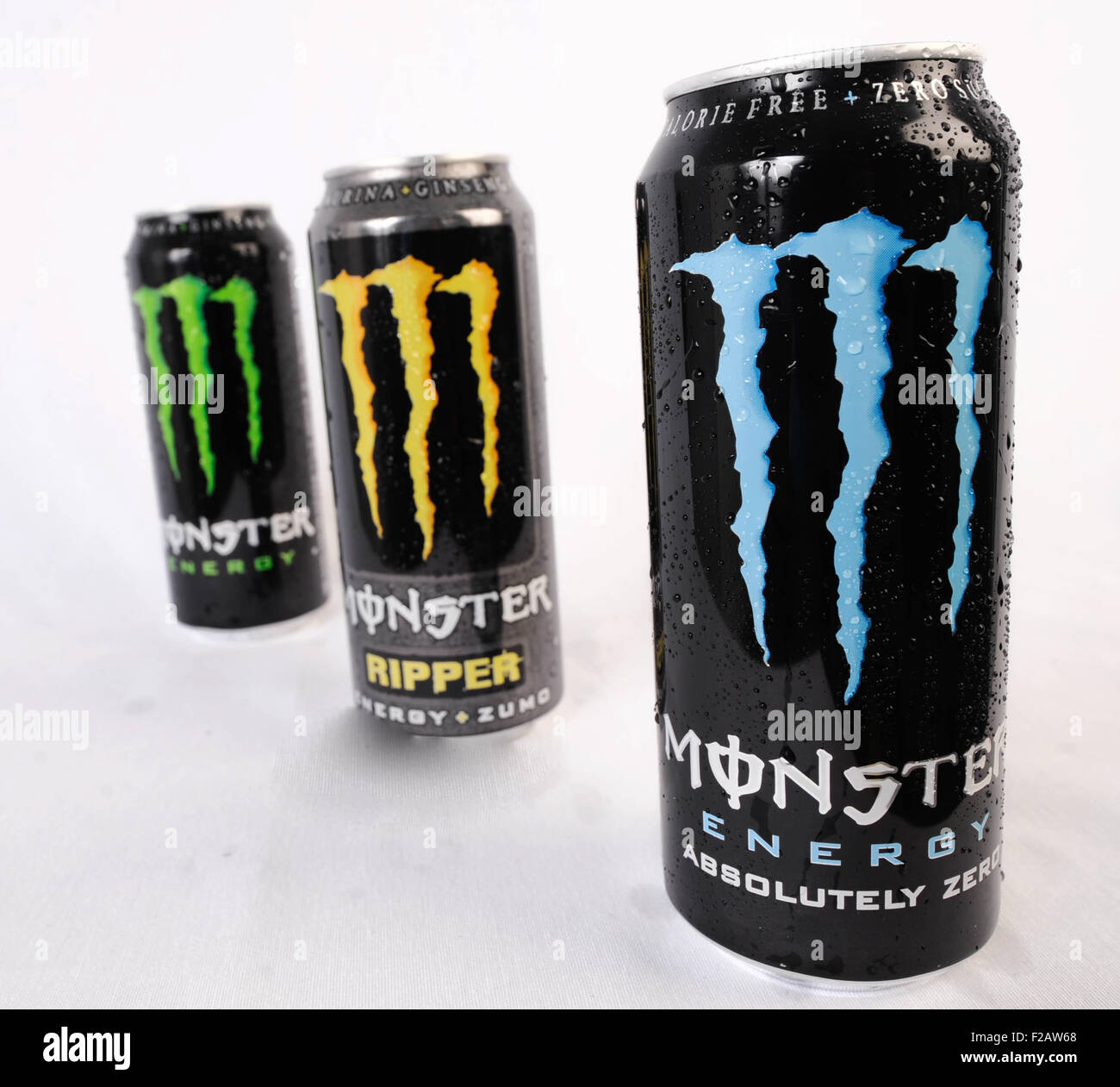 energy drink Monster-bebida energizante Monster Stock Photo