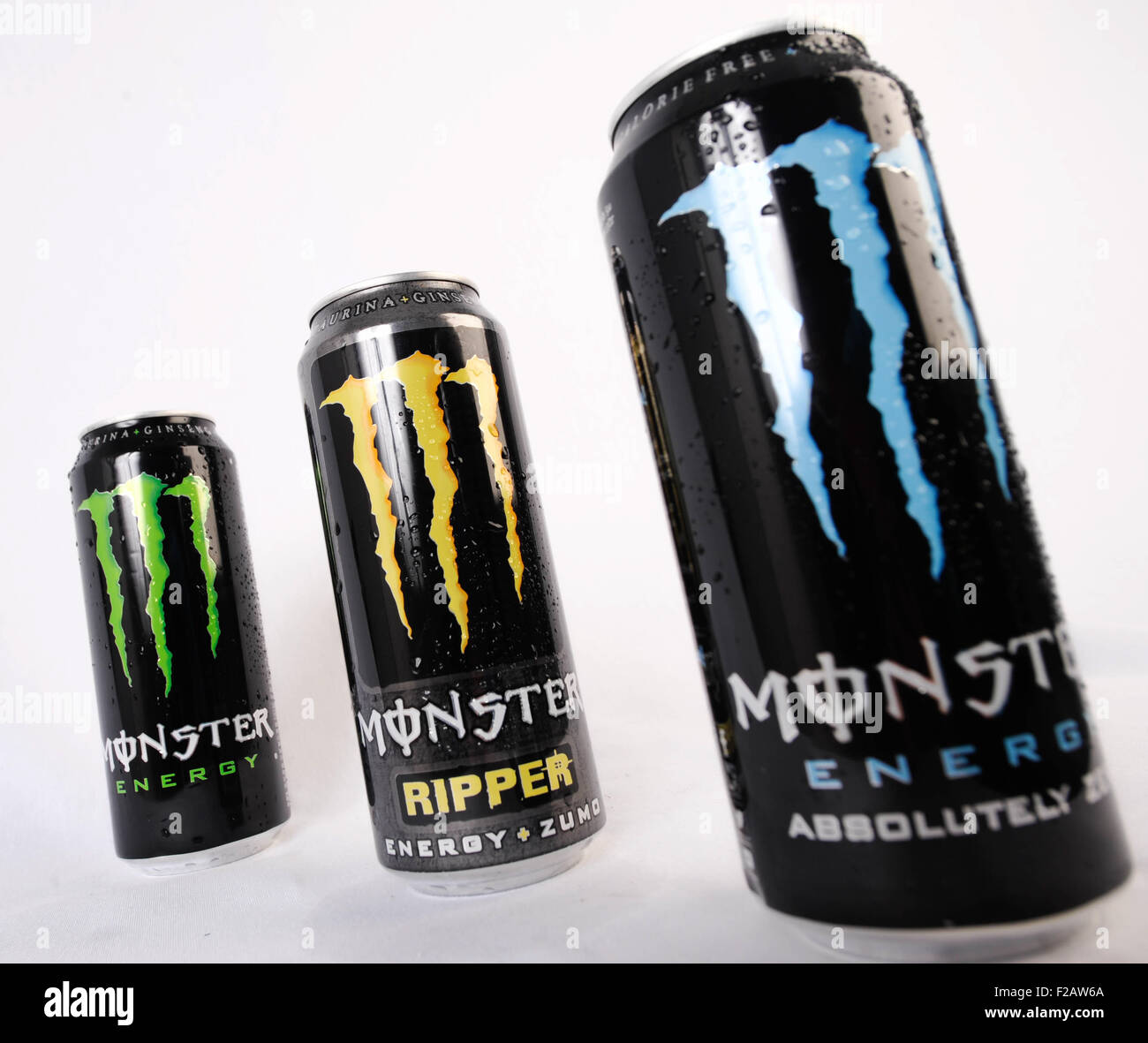 energy drink Monster-bebida energizante Monster Stock Photo