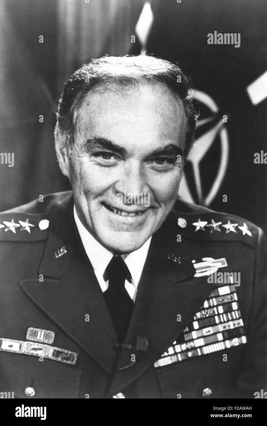 Gen. Alexander Haig, served as Richard Nixon's Chief of Staff during the Watergate Scandal. From the May 1973 resignation of H. Stock Photo