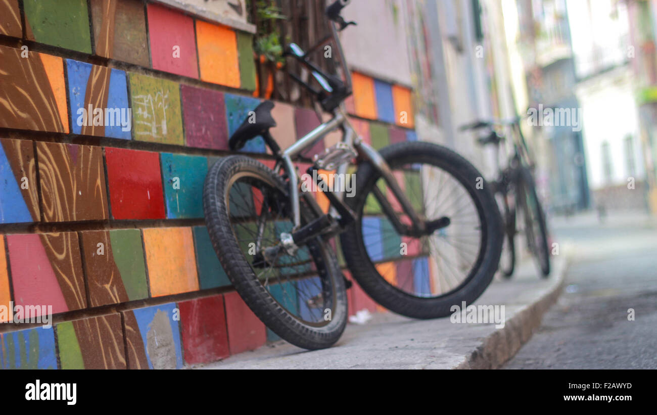 graffiti colorful squares -grafiti cuadrados coloridos Stock Photo