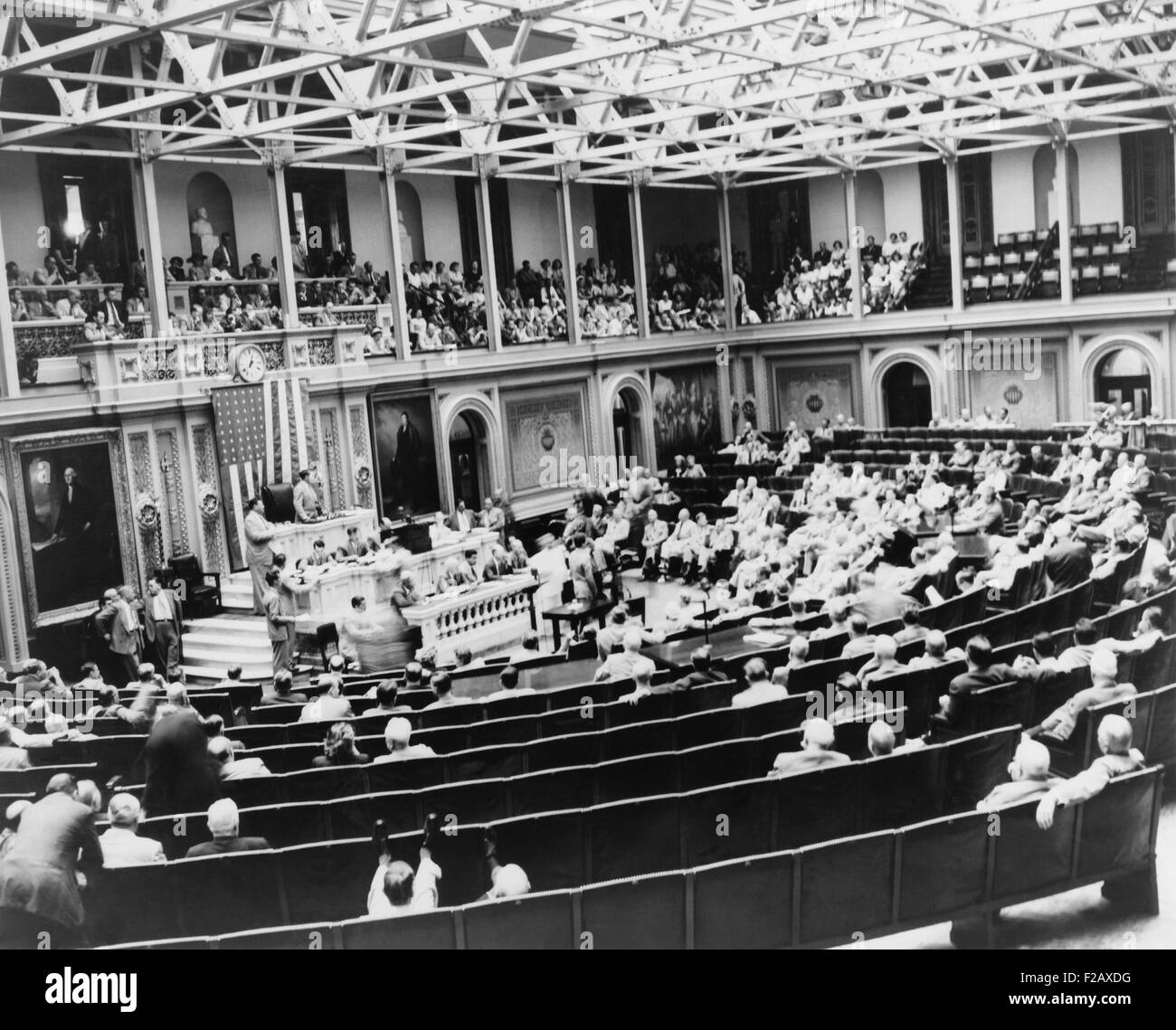 The 'Turnip Day' session of the Special Session of Congress called by President Harry Truman. He challenged the Republican majority of the 'Do-Nothing Congress' to live up to their election year pledges: pass laws to ensure civil rights; extend Social Security coverage; establish a national health-care program. That two-week session would begin on what Missourians called 'Turnip Day', taken from the old Missouri saying, 'On the twenty-fifth of July, sow your turnips, wet or dry.' (BSLOC 2015 2 239) Stock Photo