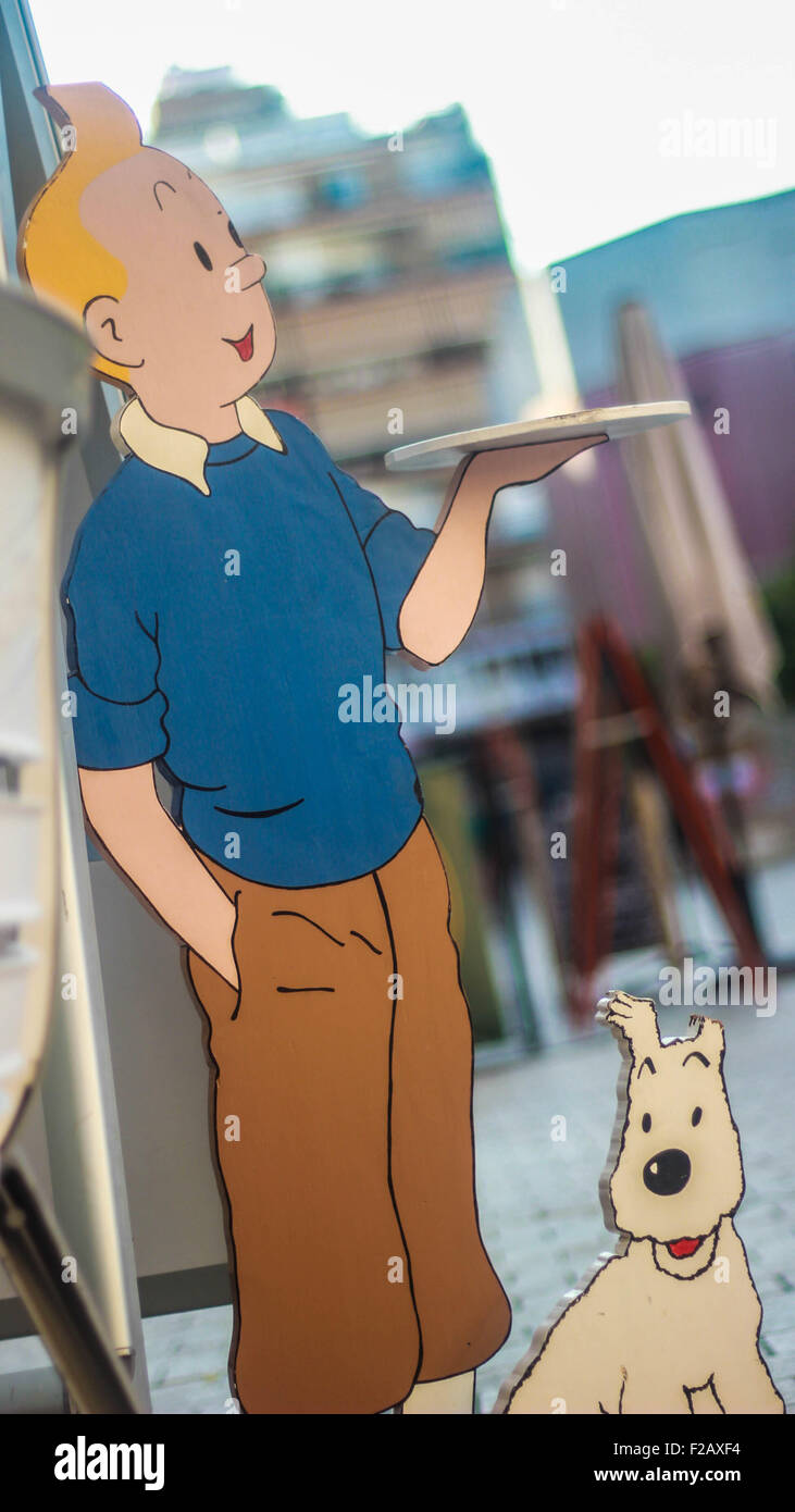 adventure of Tintin-avendura de Tintín Stock Photo - Alamy