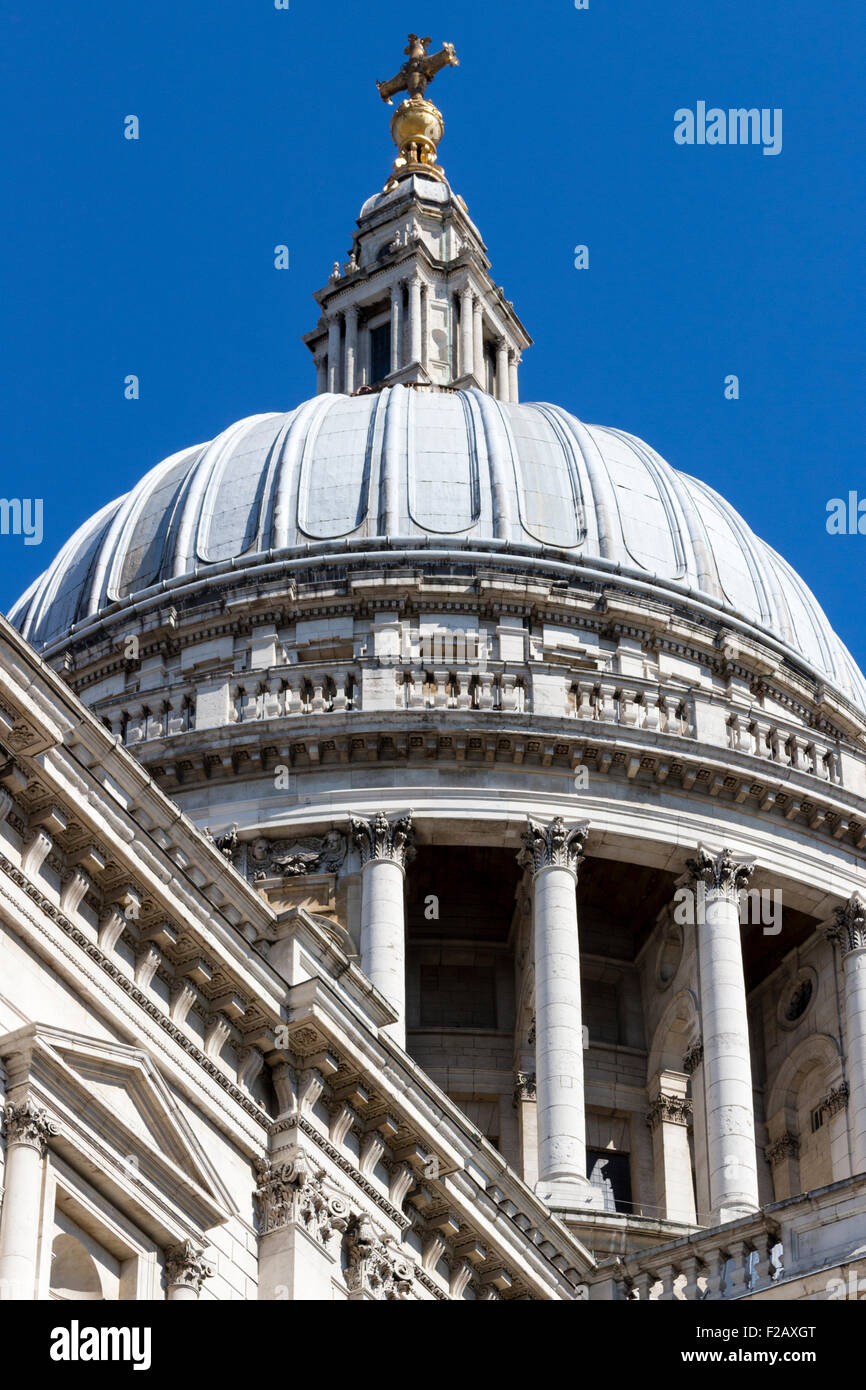 Dome of St Paul's Cathedral, London UK Stock Photo