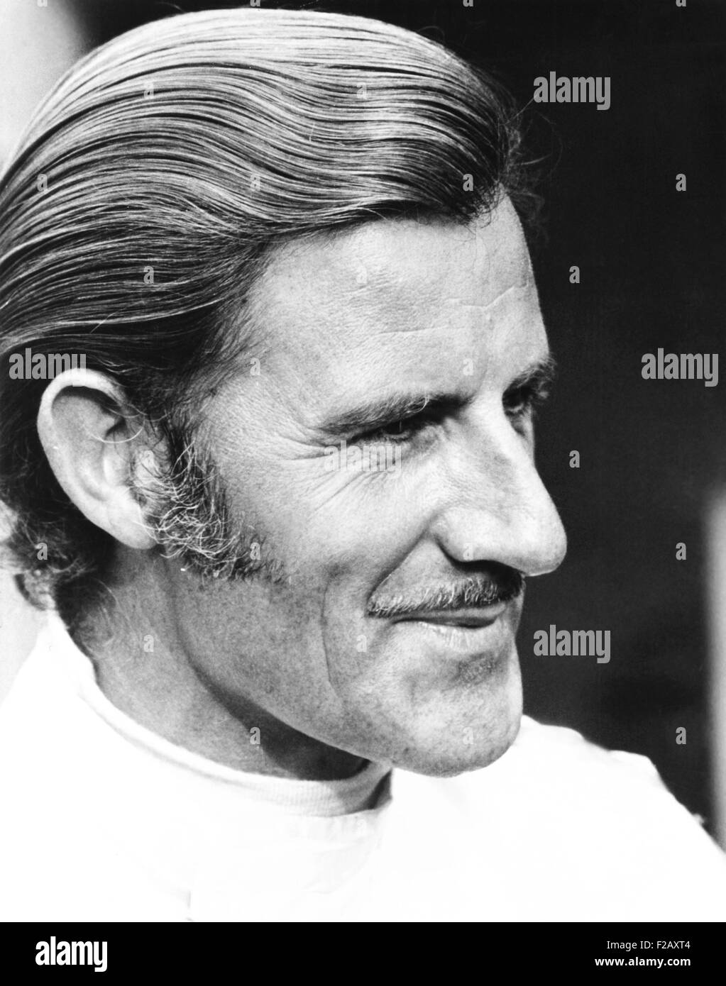 Graham Hill, British Formula One World Champion racing driver, ca. 1971. He is the only driver to win the Triple Crown of Motorsport: 24 Hours of Le Mans, Indianapolis 500, and Monaco Grand Prix. (CSU 2015 9 978) Stock Photo