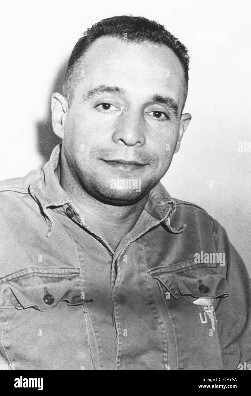 Richard Fecteau, 44, after his release from a Chinese prison after 19 years in Dec. 1971. He was captured by the Red Chinese during a CIA-sponsored flight over China during the Korean War. In 2013, Fecteau received the CIA's the Distinguished Intelligence Cross. (CSU 2015 9 818) Stock Photo