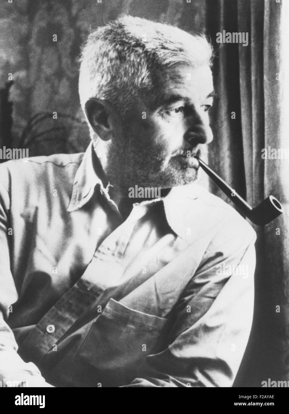 William Faulkner, won the Nobel Prize for Literature in 1949. The Nobel committee commended 'his powerful and artistically unique contribution to the modern American novel.' (CSU 2015 9 814) Stock Photo