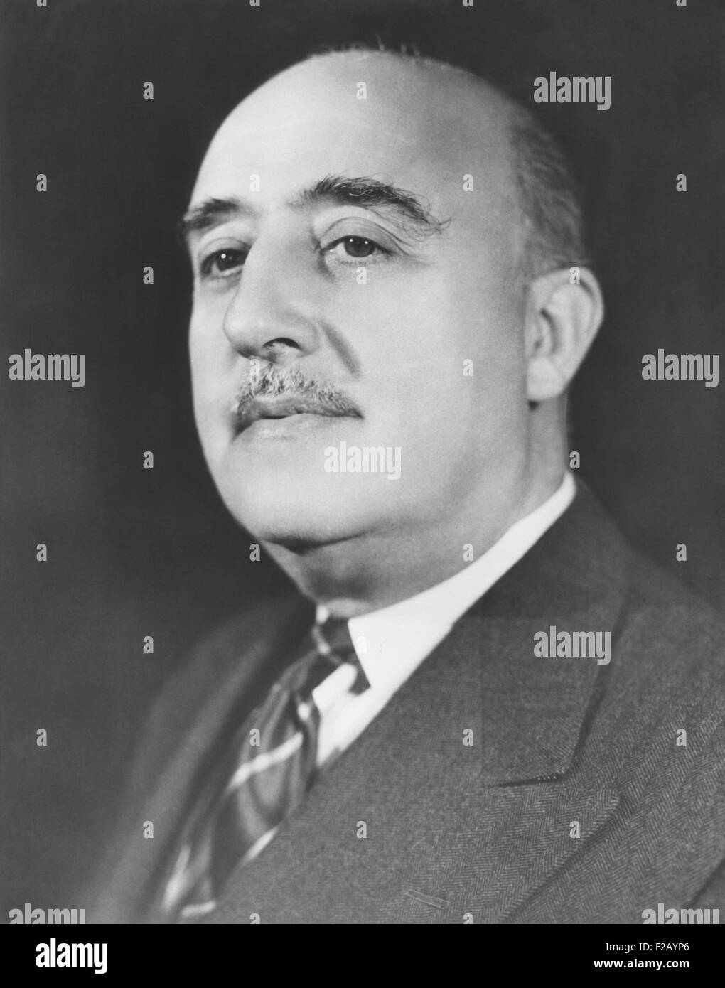 Generalissimo Francisco Franco, the Caudillo of Spain in 1952. After WW2, Spain's fascist government was internationally isolated. Franco used the Cold War tensions to renew relations with the US in the 1953 Pact of Madrid. UN membership followed in 1955. (CSU 2015 9 709) Stock Photo