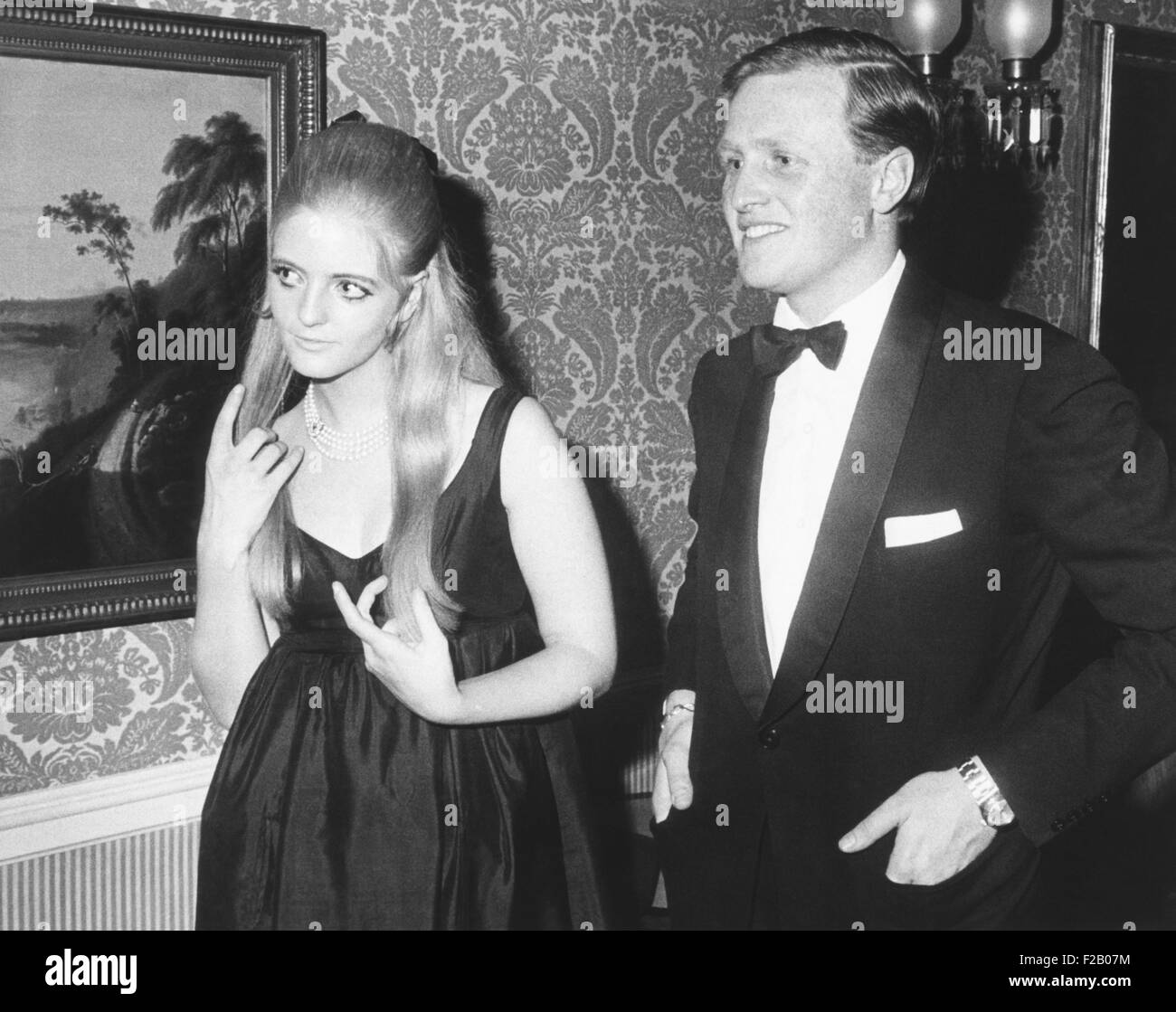 Winston Churchill II and his sister, Arabella, at a NYC party honoring their grandfather. Oct. 19, 1967. They are the children of Randolph Churchill, son of the late Winston Churchill. (CSU 2015 9 1170) Stock Photo