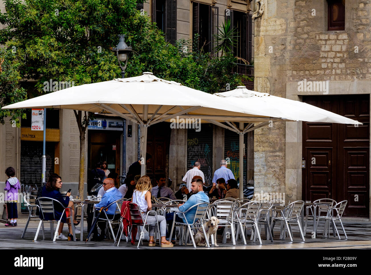 Plaça de la Mercè, Barcelona, Catalonia, Spain Stock Photo