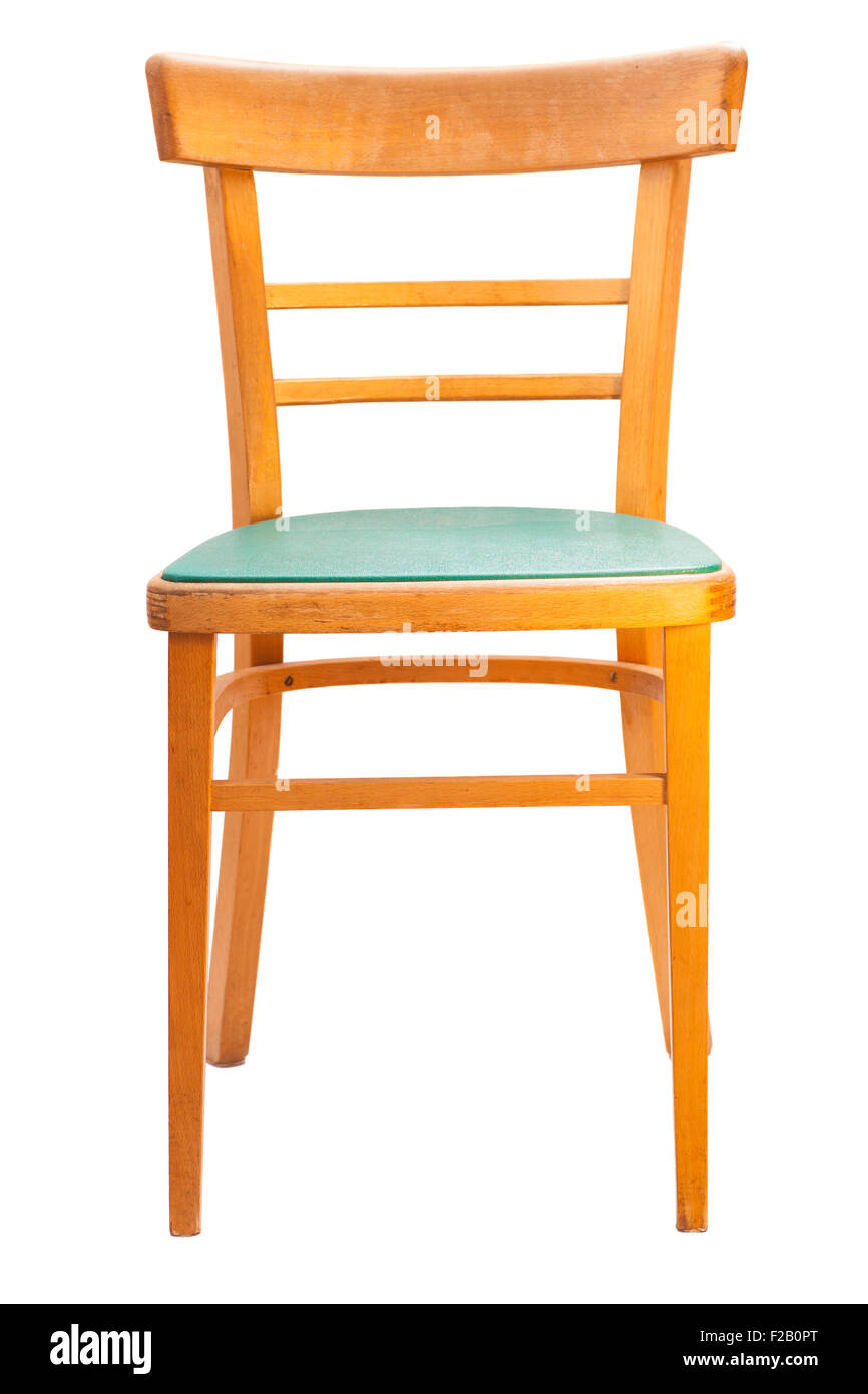 Wooden chair. Isolated Stock Photo - Alamy