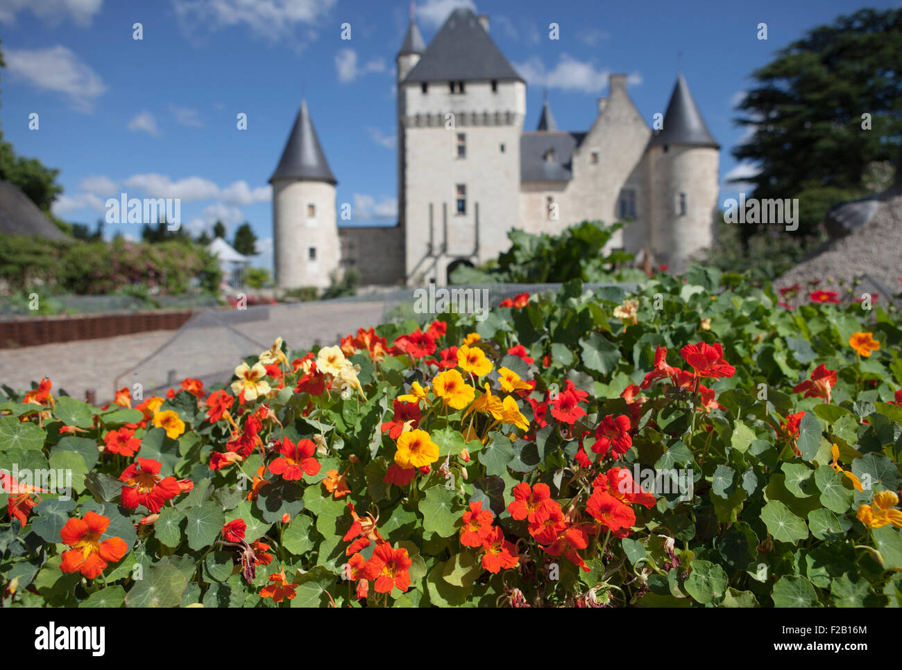 Chateau du Rivau, Potager de Gargantua Stock Photo