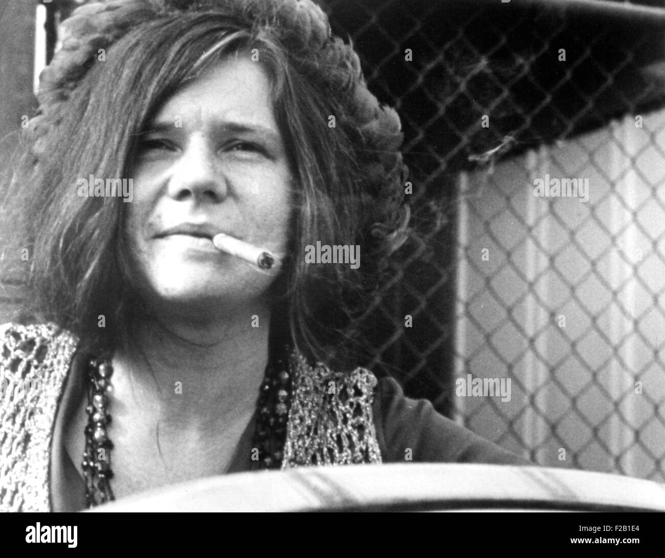 JANIS JOPLIN (1943-1970) Promotional photo of US singer about 1969 Stock Photo