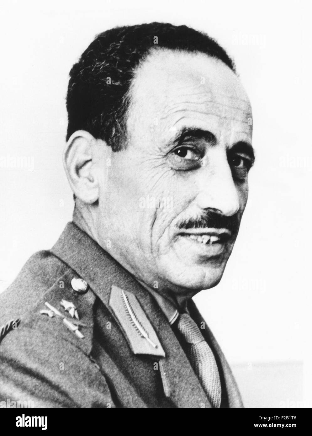 President Abdul Rahman Aref of Iraq in 1966. He was the third President