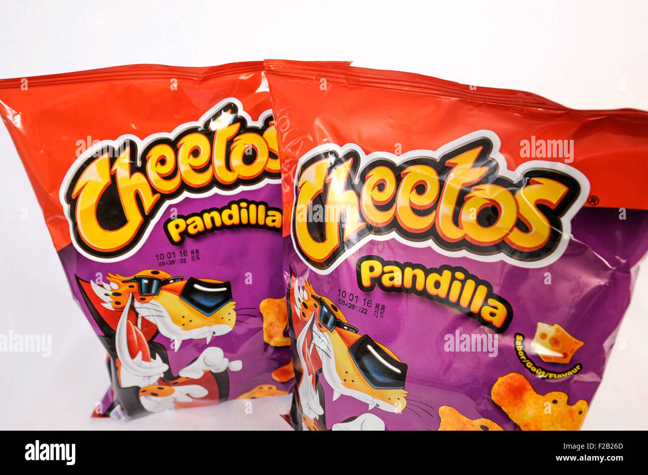 flamin' hot cheetos in bucket with bag Stock Photo - Alamy