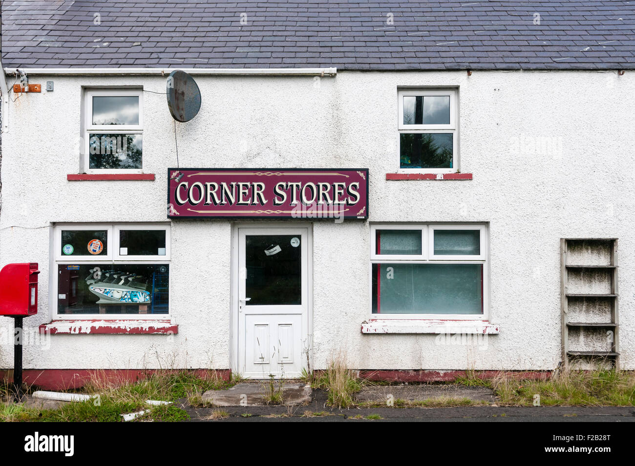 The Corner Stores, a closed-down rural grocers shop Stock Photo