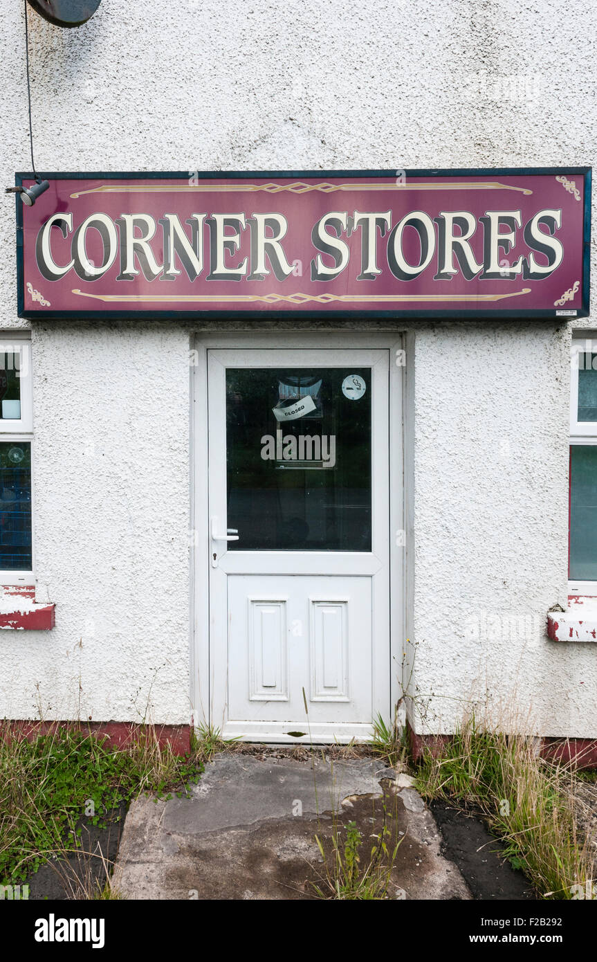 The Corner Stores, a closed-down rural grocers shop Stock Photo