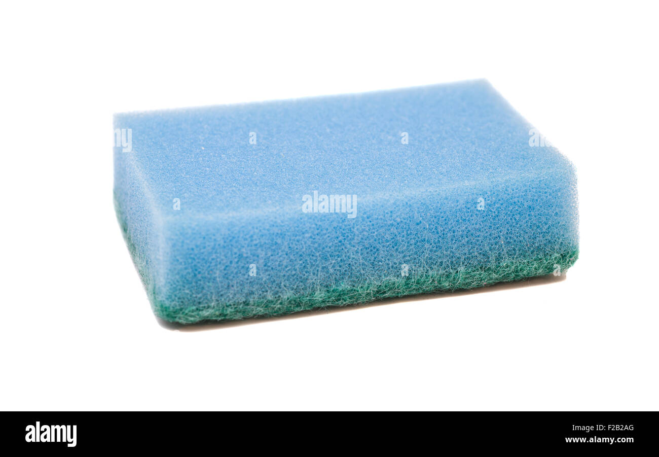 Kitchen sponges isolated on white background Stock Photo - Alamy