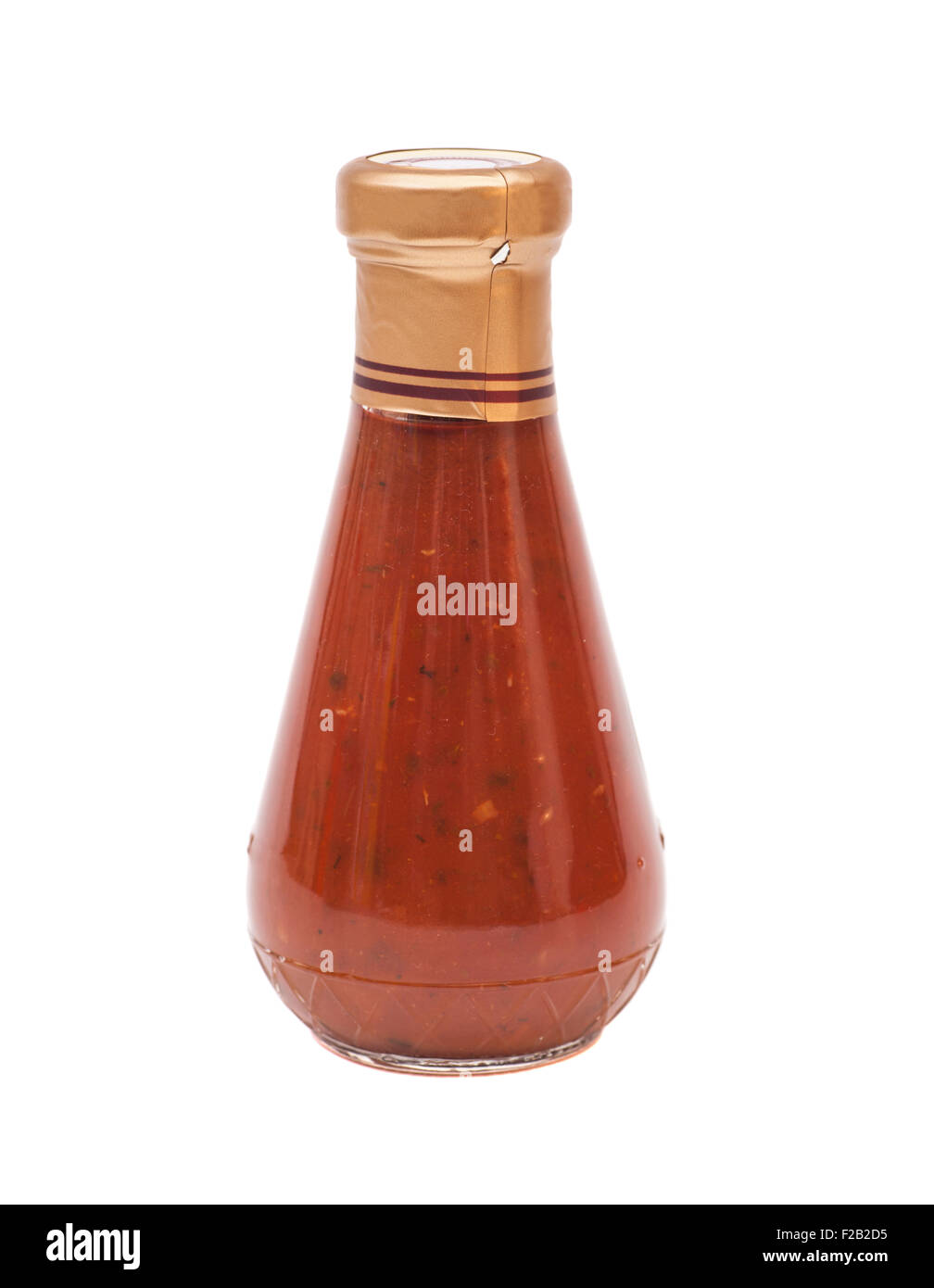 Tomato sauce bottle on white background Stock Photo Alamy
