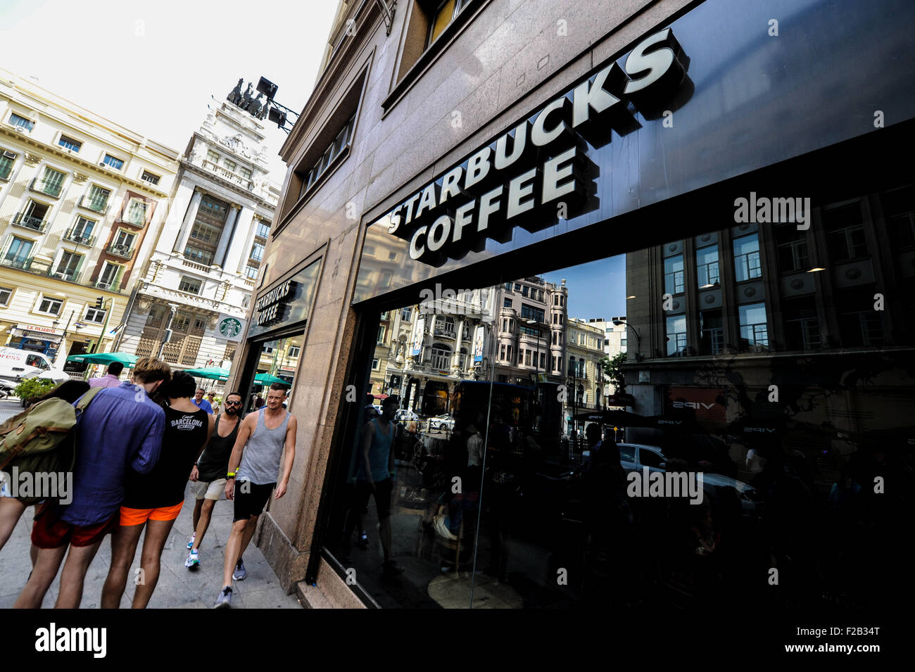 Cafetería Starbucks Coffee-cafeteria Starbucks Coffee Stock Photo