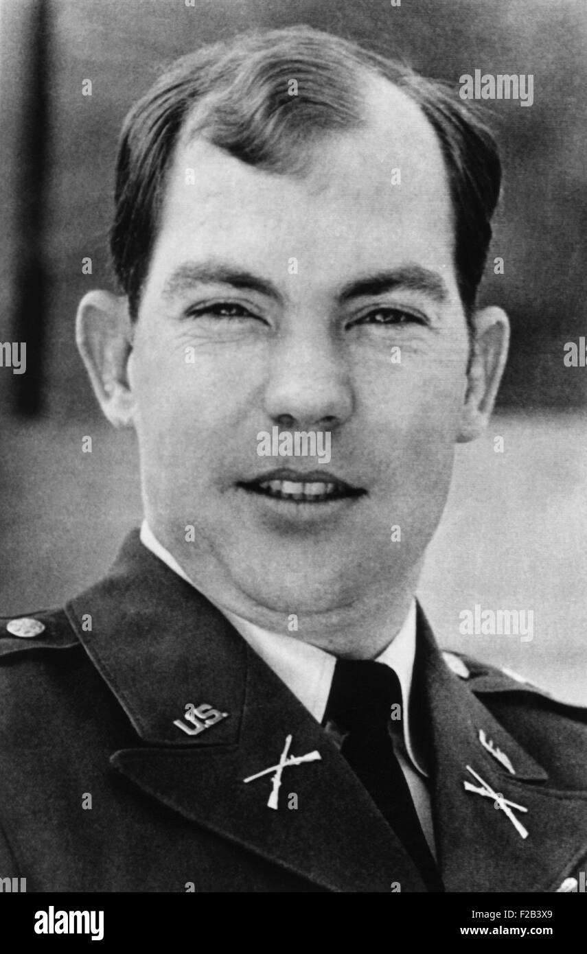 Lt William Calley during his court martial at Fort Benning Georgia