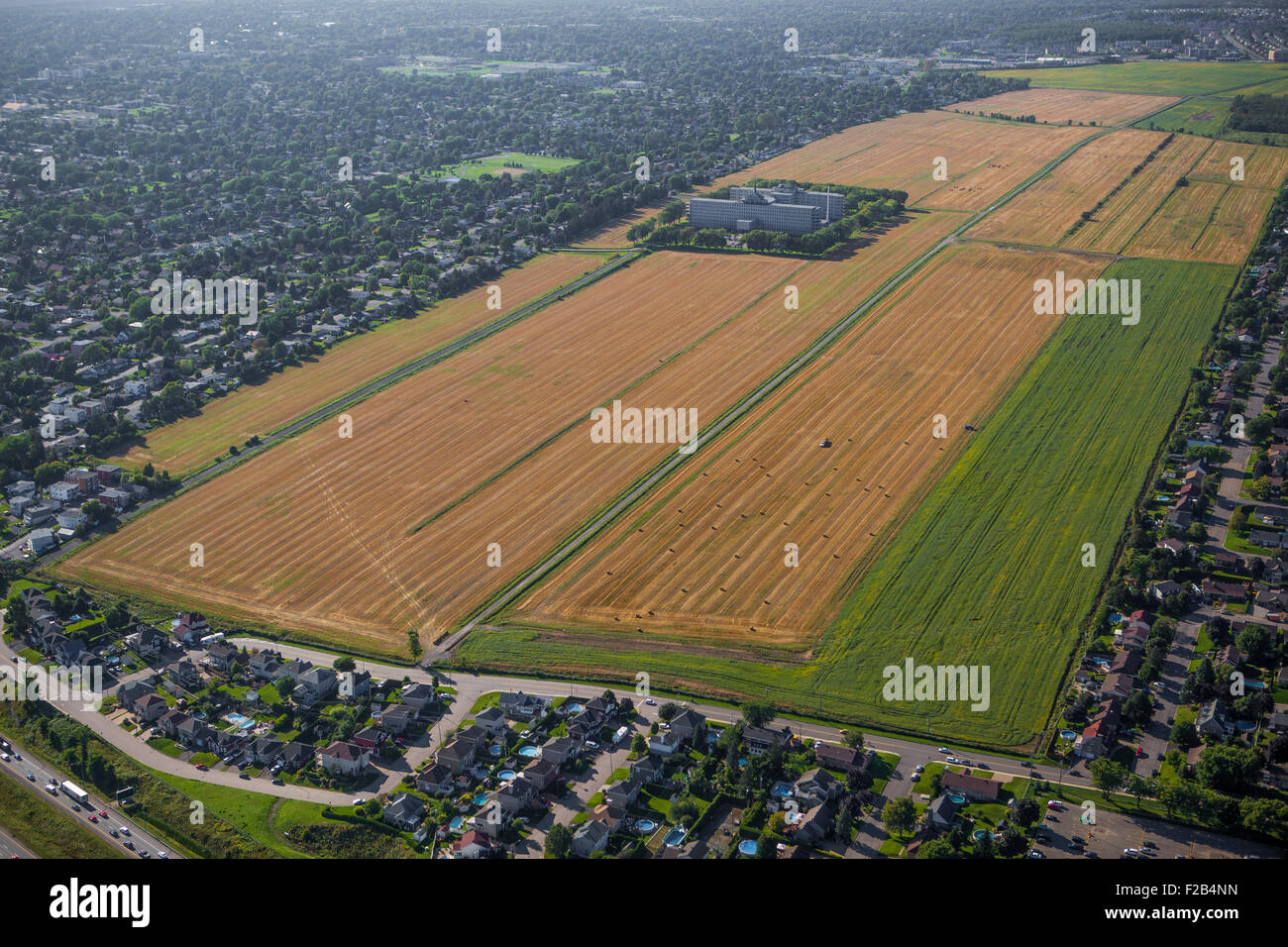 Terres des Soeurs de la Charite are pictured in this aerial photo in Quebec city Stock Photo