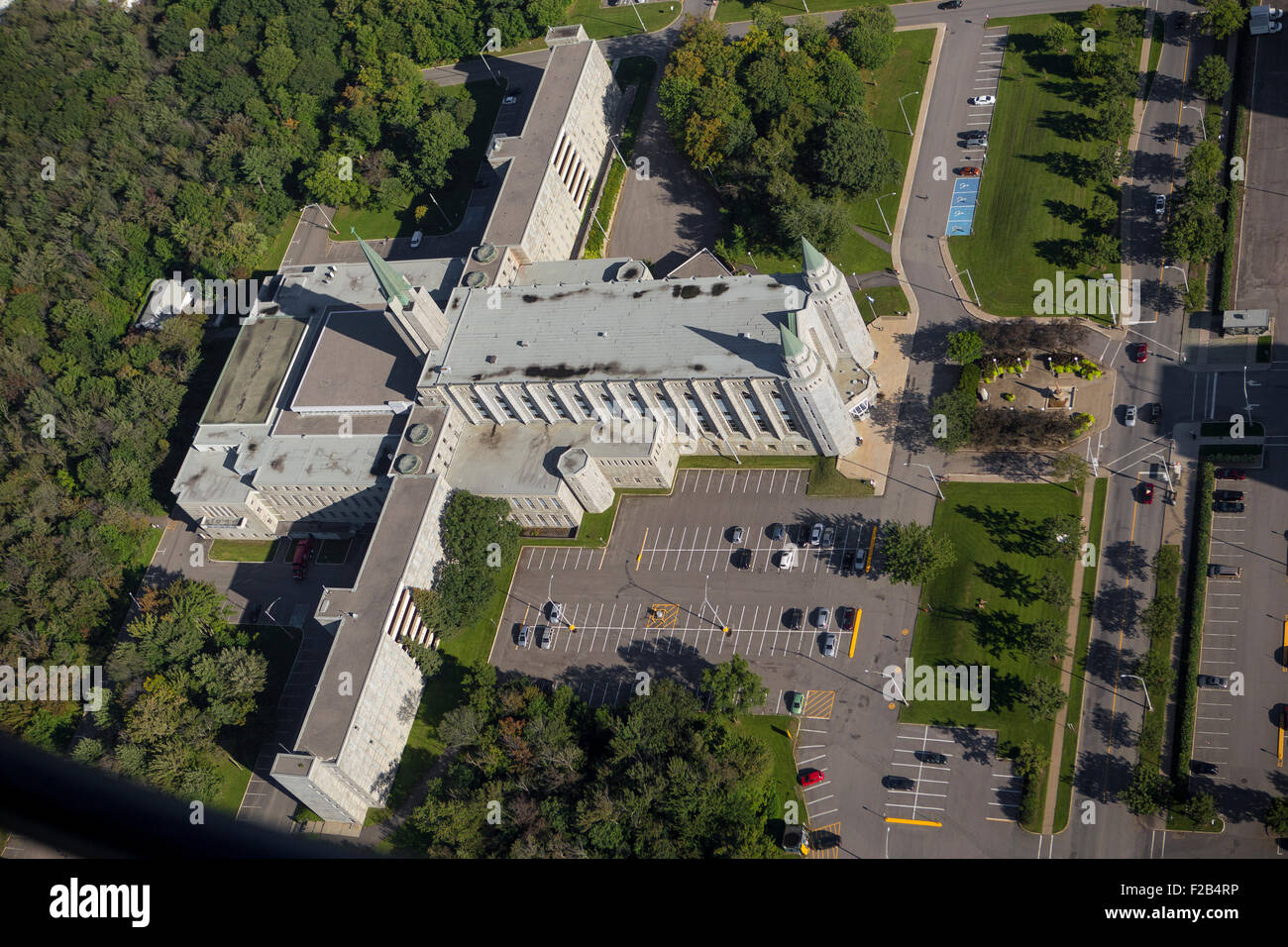 Universite Laval university Pavillon Louis-Jacques-Casault is pictured in this aerial photo in Quebec city Stock Photo