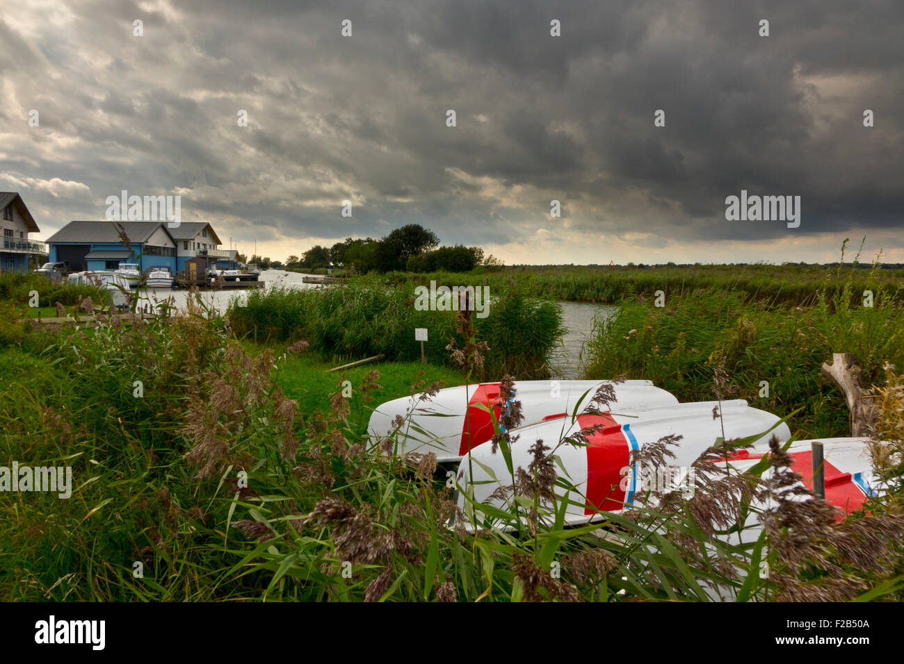 boats boatyards Martham Stock Photo