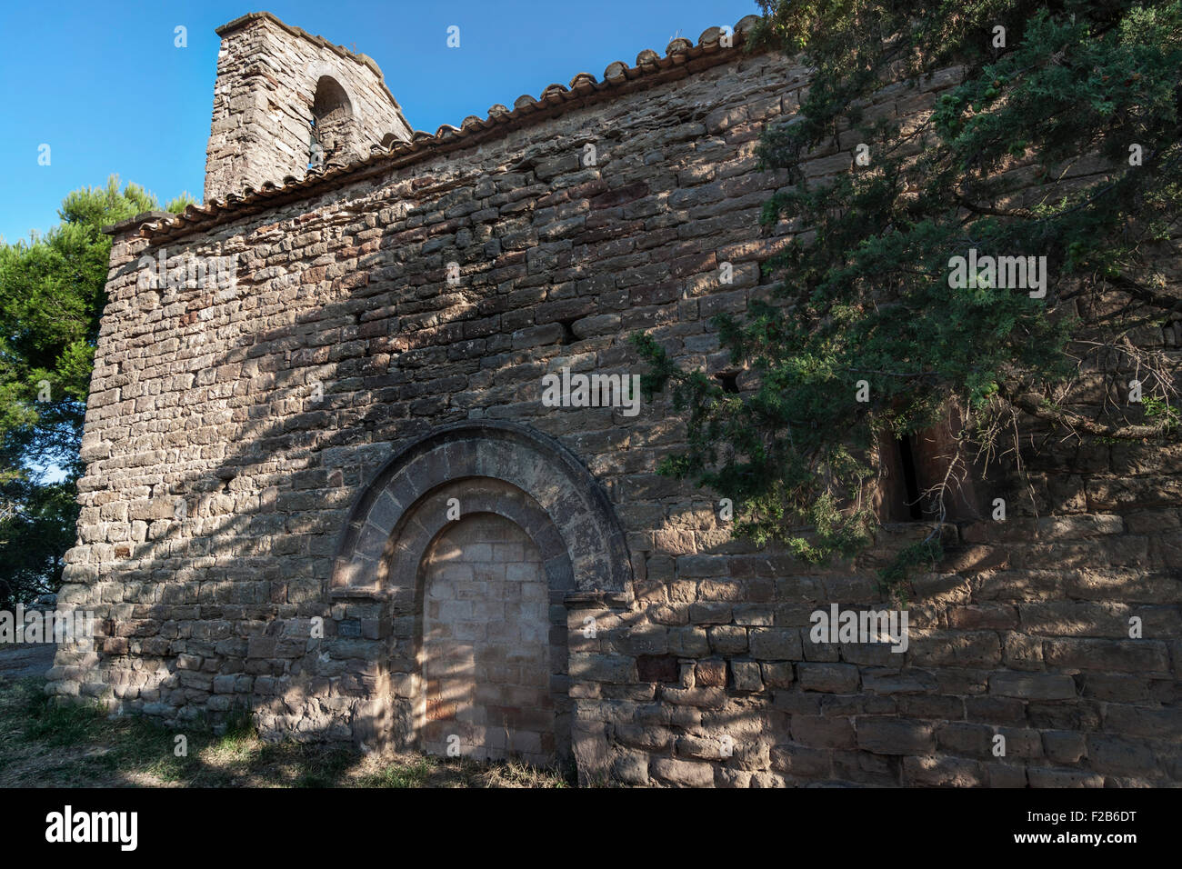 Mare de Deu del castell chapel, Balsareny castle. Balsareny. Stock Photo