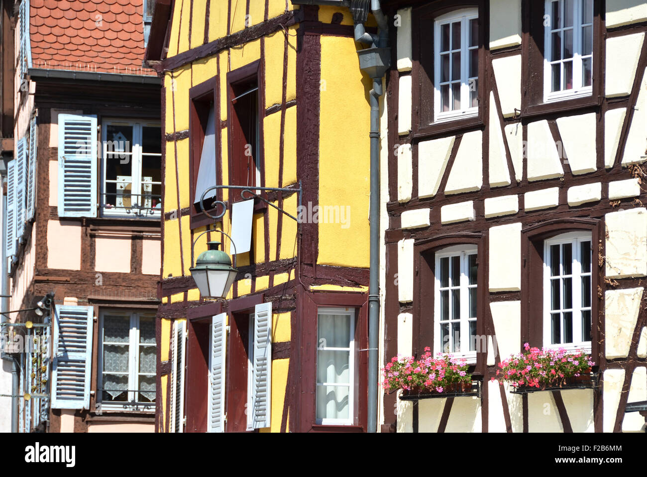 Traditional French houses in Colmar Stock Photo Alamy