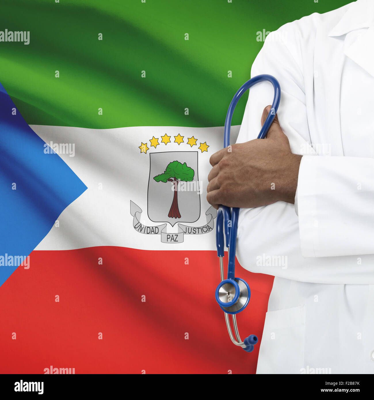 Concept of national healthcare system series - Equatorial Guinea Stock