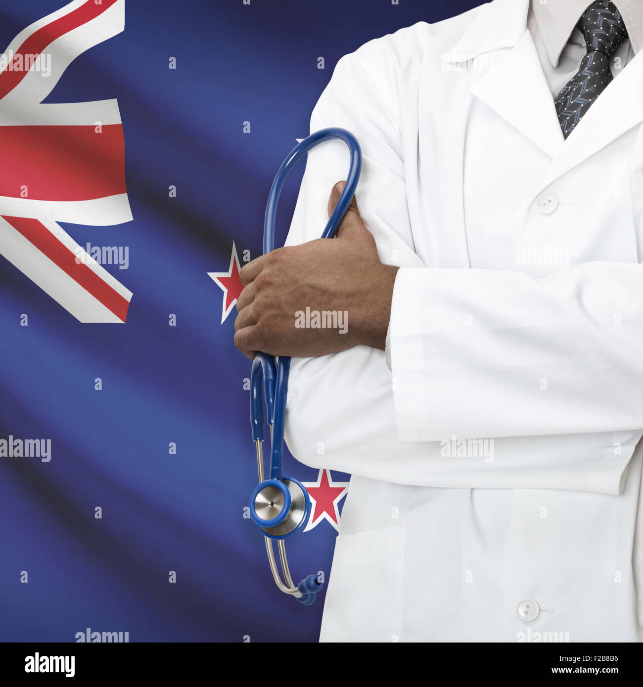 Concept of national healthcare system series New Zealand Stock Photo