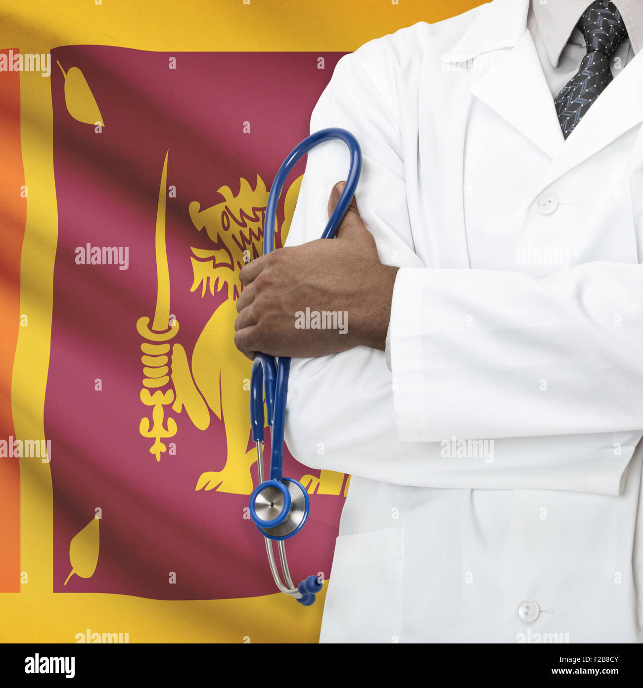 Concept of national healthcare system series Sri Lanka Stock Photo