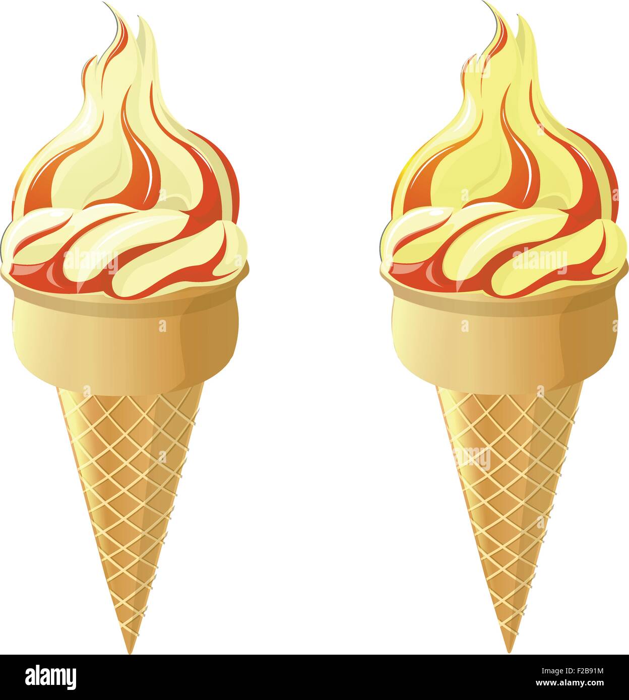 Ice cream painting Stock Vector Images - Alamy
