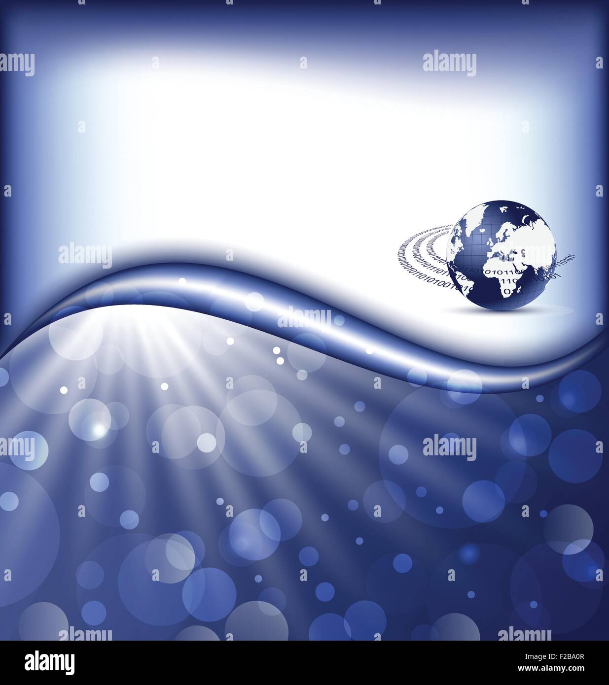 Abstract blue card with Earth planet Stock Vector Image & Art - Alamy