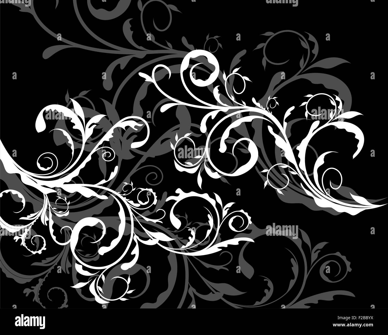 Golden flower background Black and White Stock Photos & Images - Alamy
