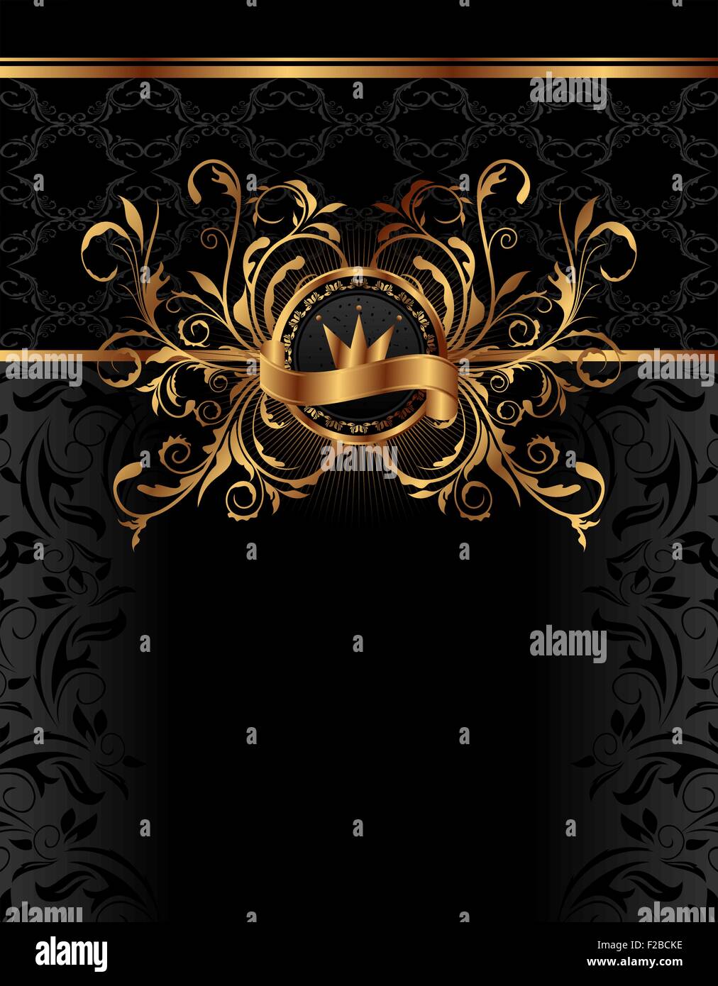 royal background with golden frame Stock Vector Image & Art - Alamy