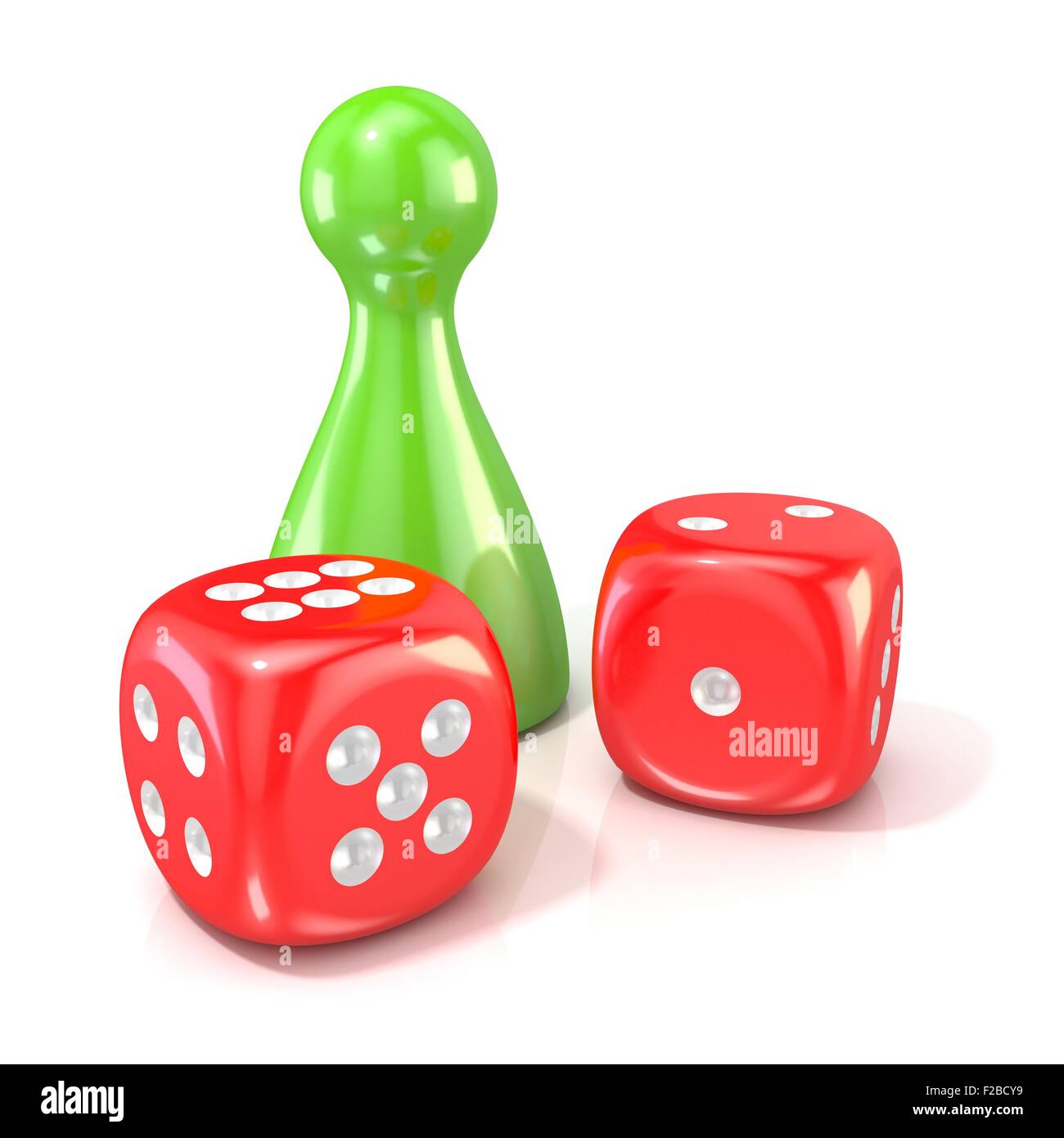 Ludo board game figurines. 3D Stock Photo - Alamy