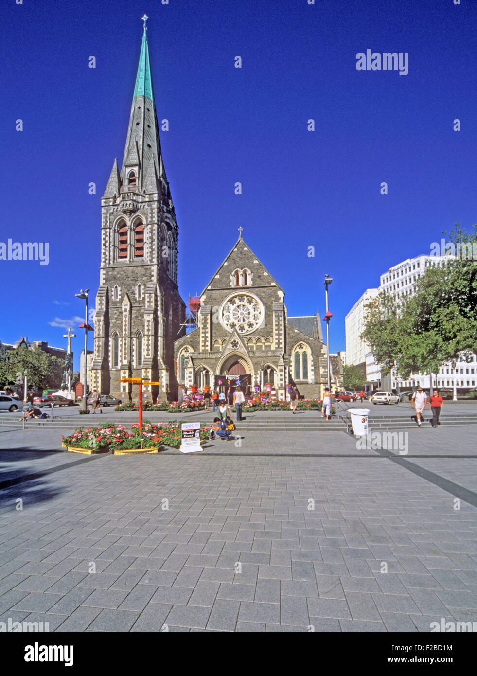 Christchurch Cathedral, New Zealand, North Island, Stock Photo