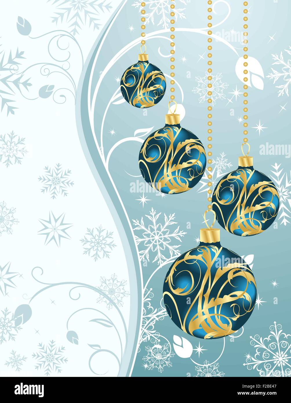 Christmas background with set balls Stock Vector Image & Art - Alamy