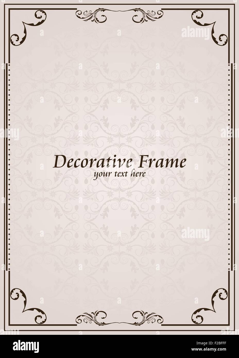Vector ornate frame Stock Vector Image & Art - Alamy